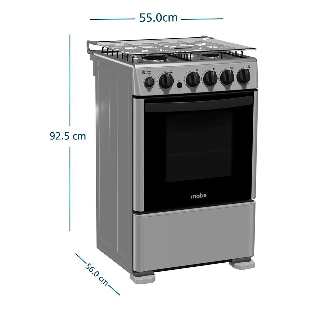 Cocina A Gas Mabe Cmc5530ag1 4 Quemadores image number 2.0