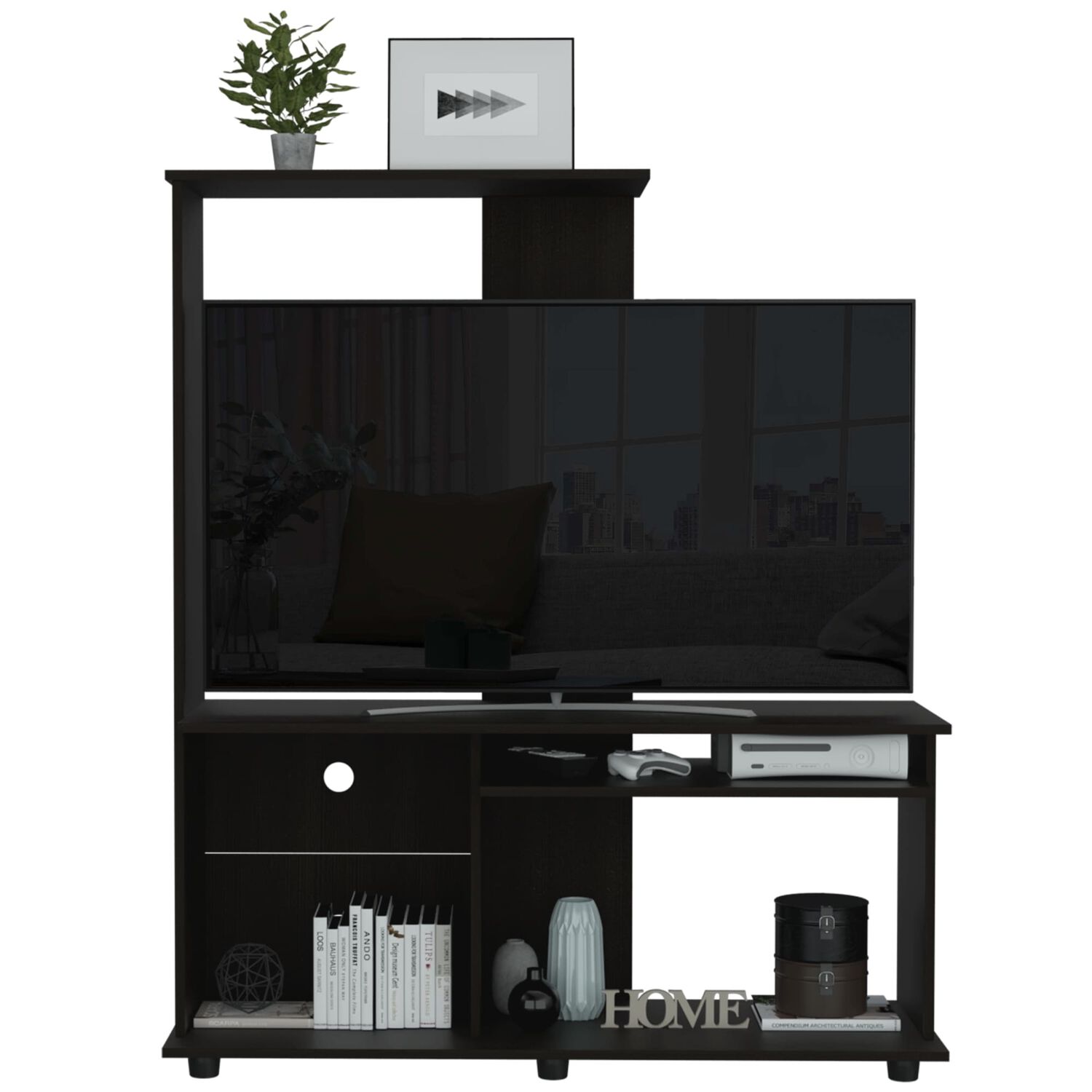 Estante Tv 50" Con 5 Repisas Fm-005n - Negro image number 2.0