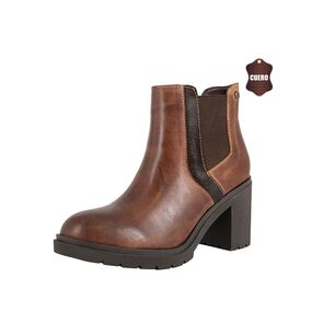 Botin De Cuero Zanra Cafe Alquimia