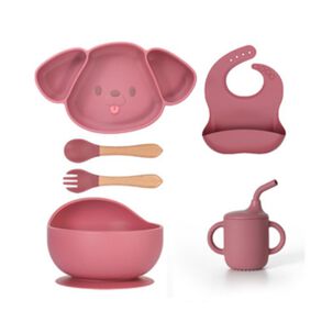 Set De Alimentación 6 Piezas Perrito Para Bebés
