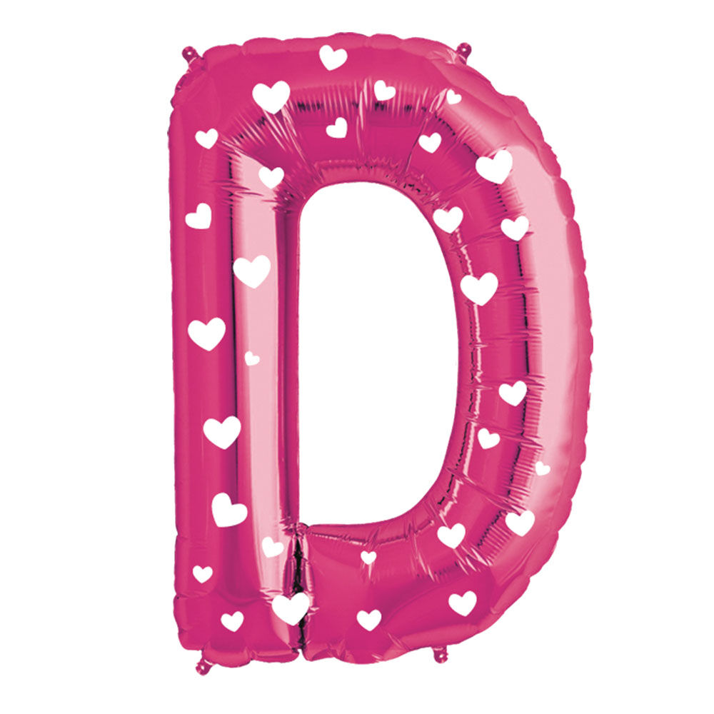 Globo Metalico Rosado 76cm App Letra D image number 0.0