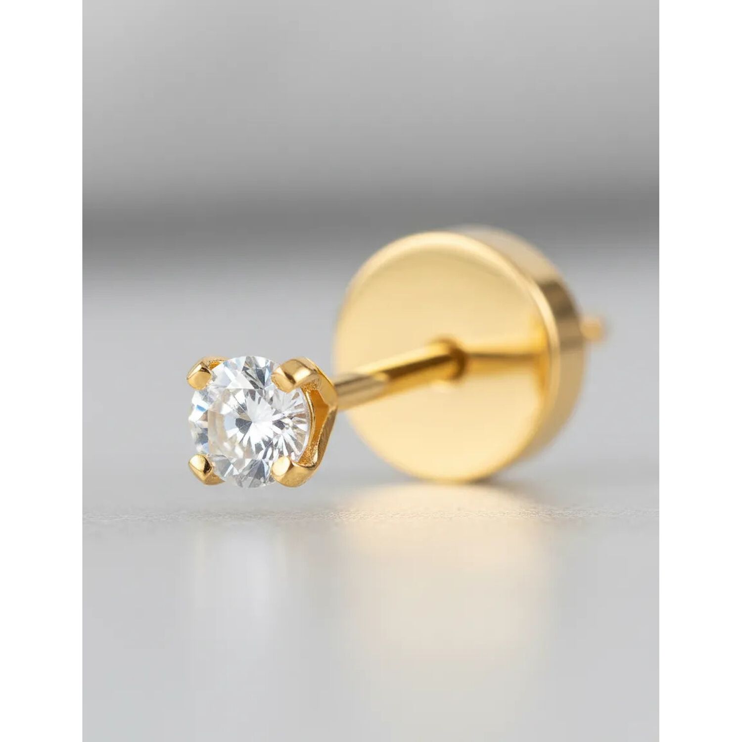 Aros Abridores Chispas 2mm No1 Oro 18k Circ&oacute;n Beb&eacute; Ni&ntilde;a image number 3.0