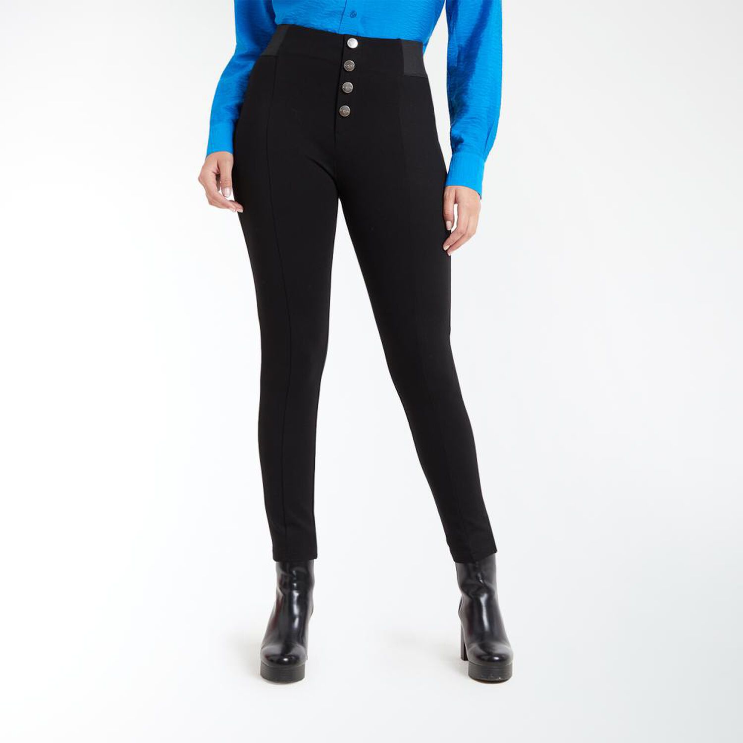 Leggins Botones Tiro Medio Regular Mujer Kimera image number 0.0