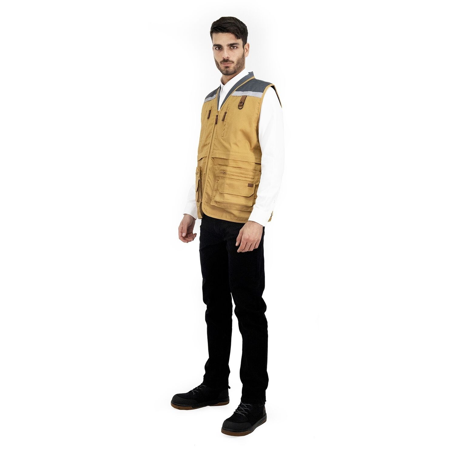 Chaleco Ge&oacute;logo Gabardina Quebec Camel image number 2.0