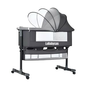 Cuna Colecho One Con Mosquitero Colch&oacute;n Gris Lubabycas