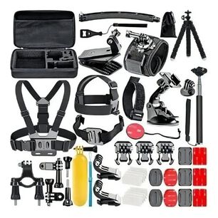 Kit 51 En 1 Accesorios Gopro Y C&aacute;maras Deportivas Con Maleta