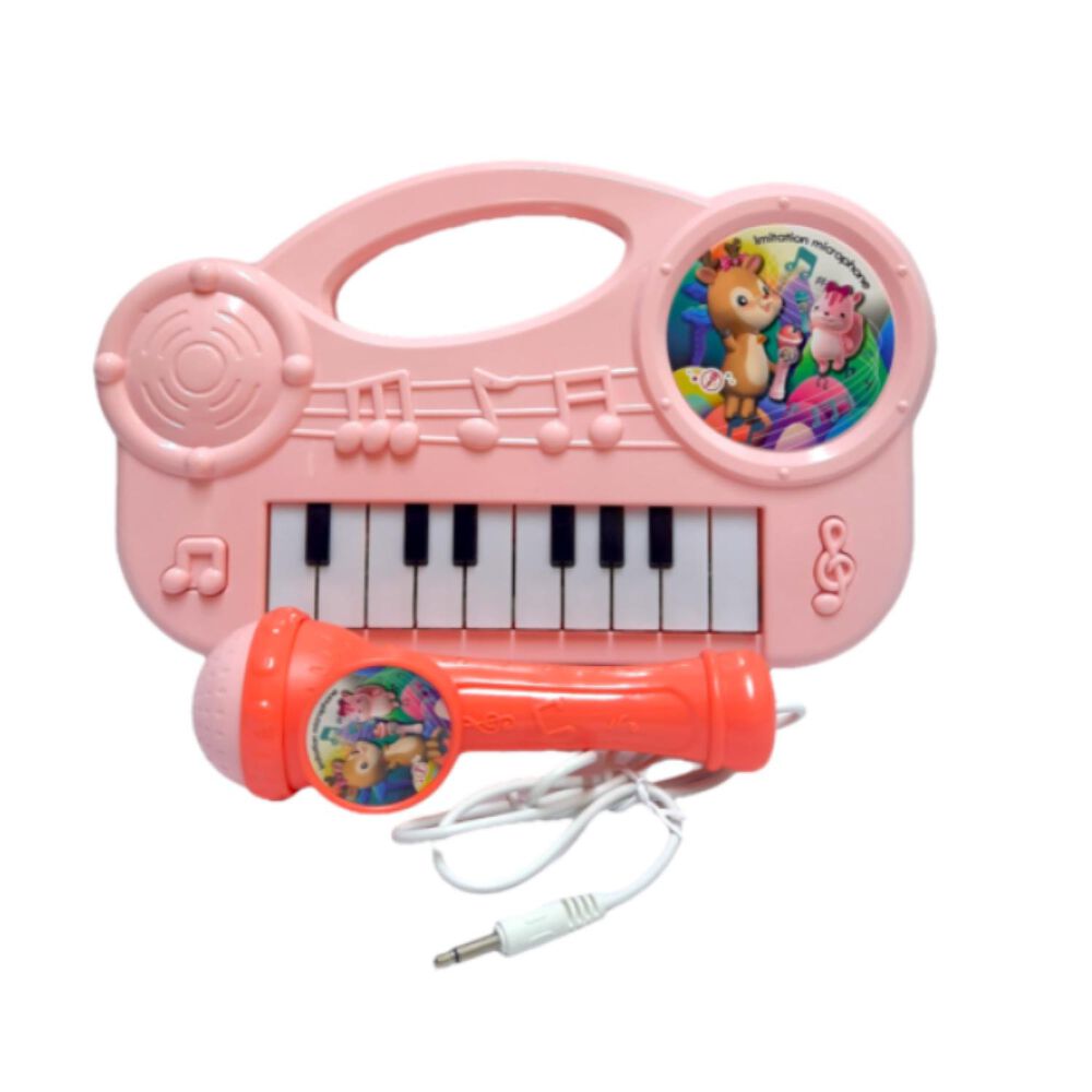 Juguete Piano Teclado Musical Con 16 Teclas Sonidos Rosado image number 0.0