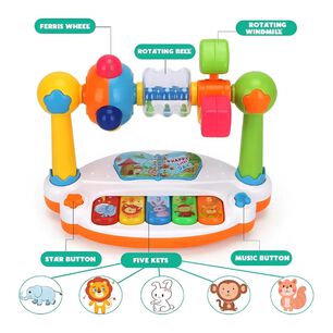 Juguete Piano Didactico Con Luces Y Sonidos Infantiles