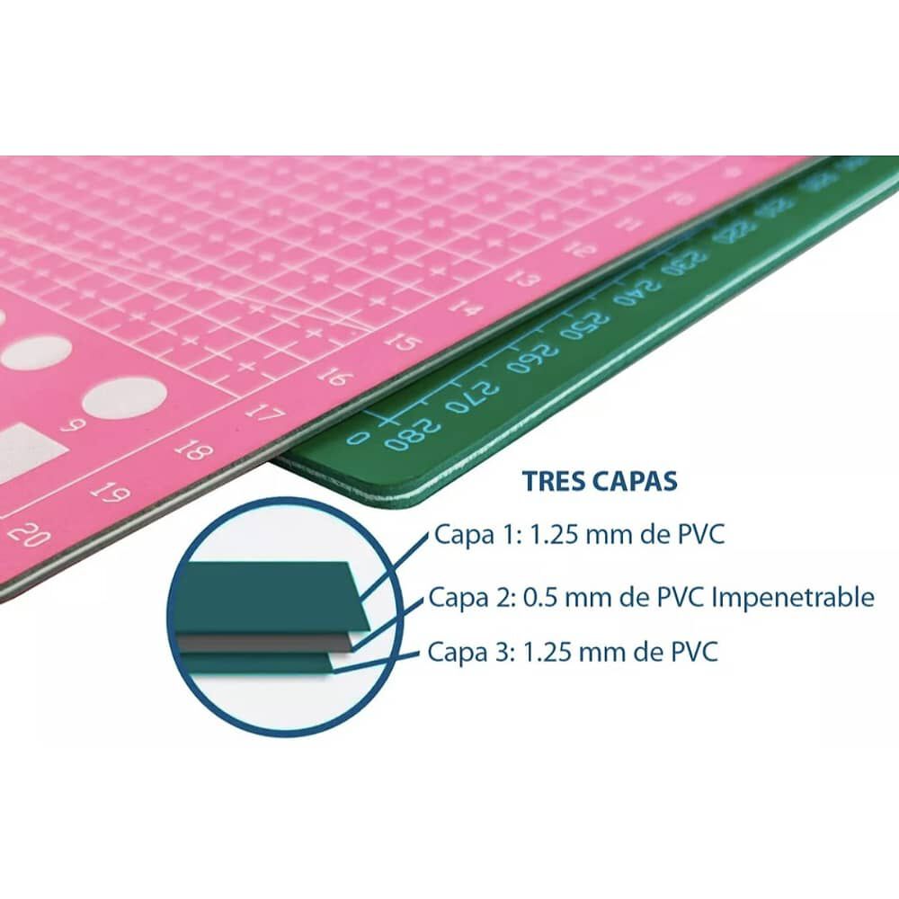Base Tabla Salvacorte A2 Tapete Mat Cutting 45x60cm 3 Capas image number 2.0