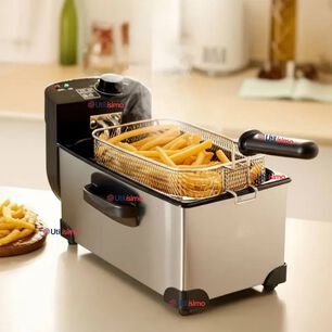Freidora De Aceite 3l El&eacute;ctrica 2000w De Potencia Acero Inoxidable