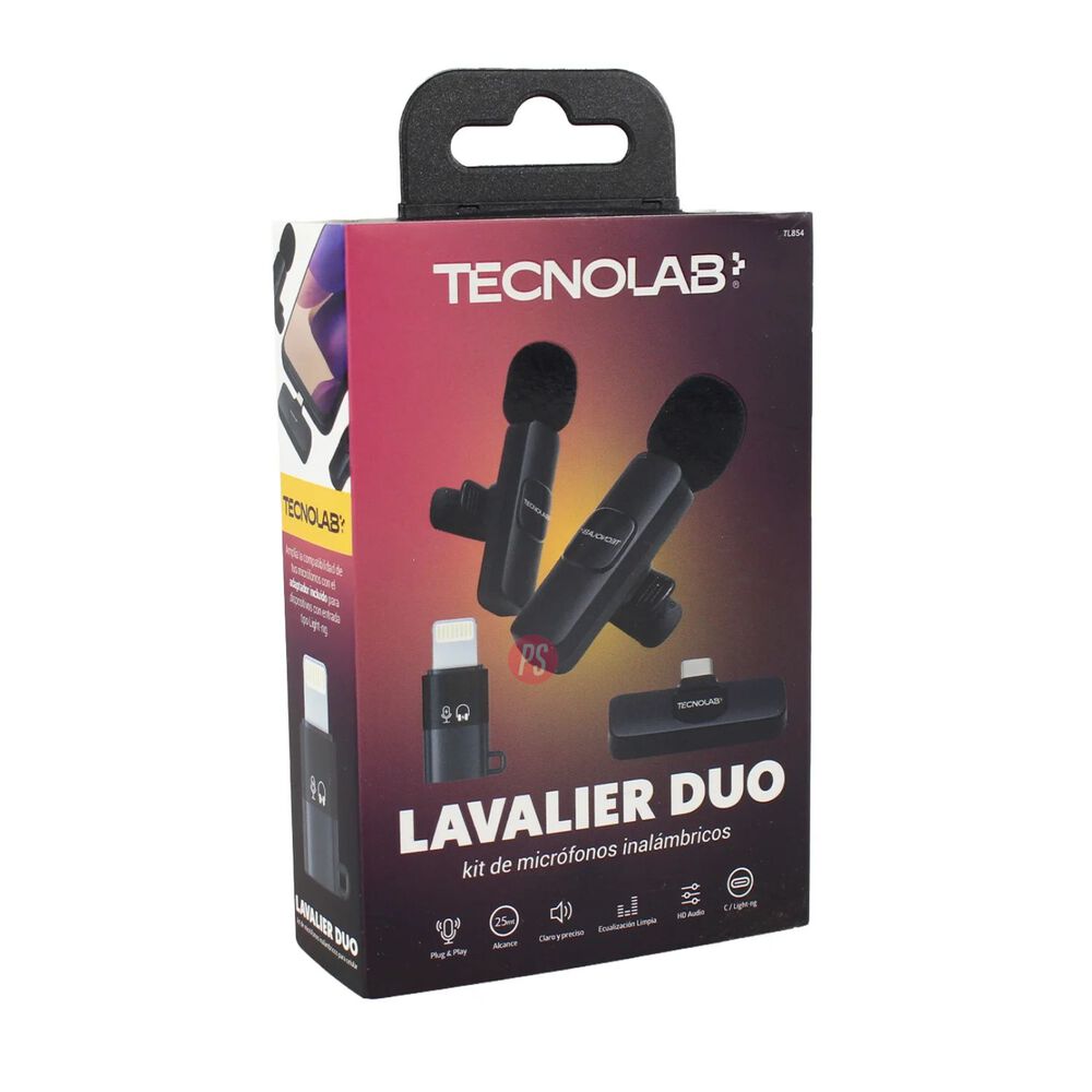 Kit 2 Microfonos Lavalier Inalambricos Usb-c Y Lightning - Ps image number 4.0