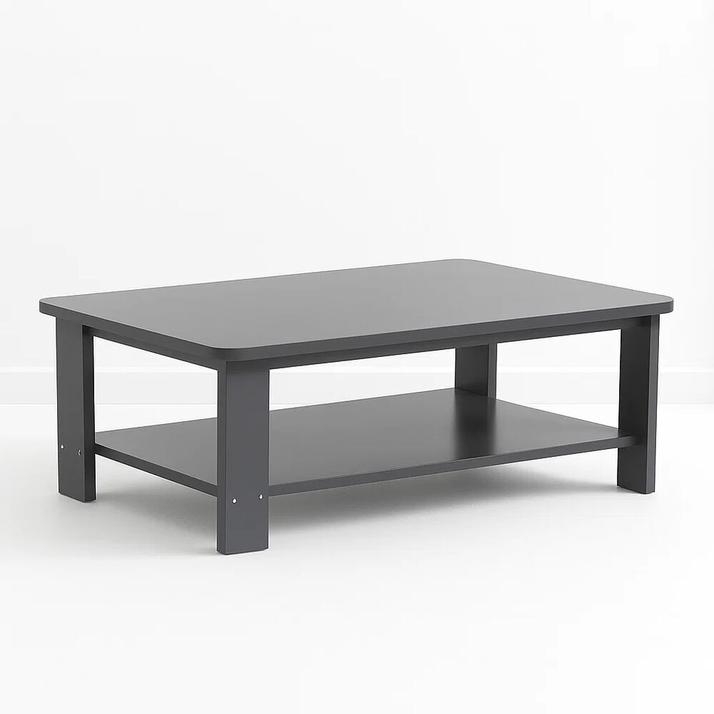 Mesa De Centro Gris 100x50 - Dise&ntilde;o Moderno En Mdf image number 0.0