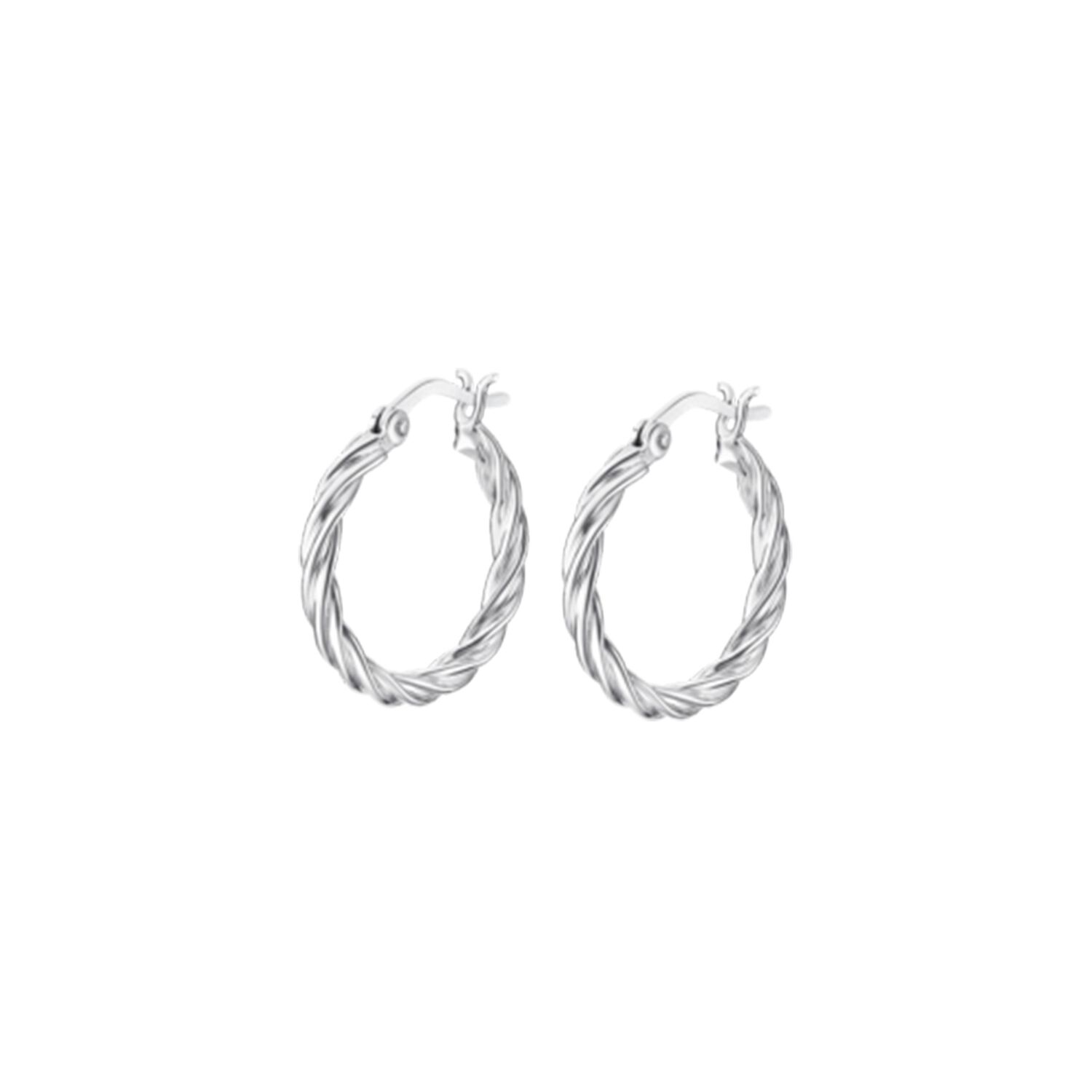 Aros Lp3278-4/1 Lotus Silver Mujer Hoops image number 0.0
