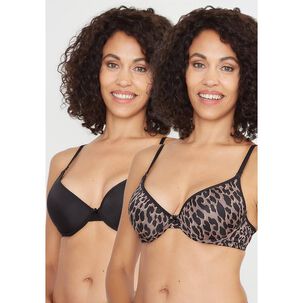 Pack 2x Sosten Push Up Microfibra P250.023-neg1 Kayser