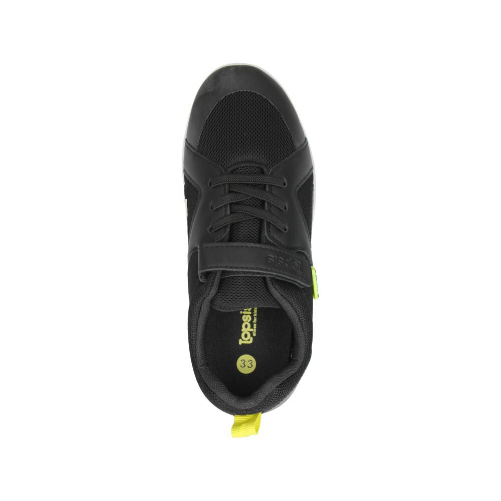Zapatilla Infantil Niño Topsis Negro image number 4.0