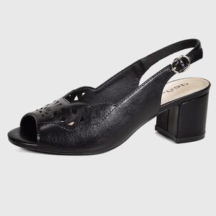  Sandalia Cuero Ninette Negro