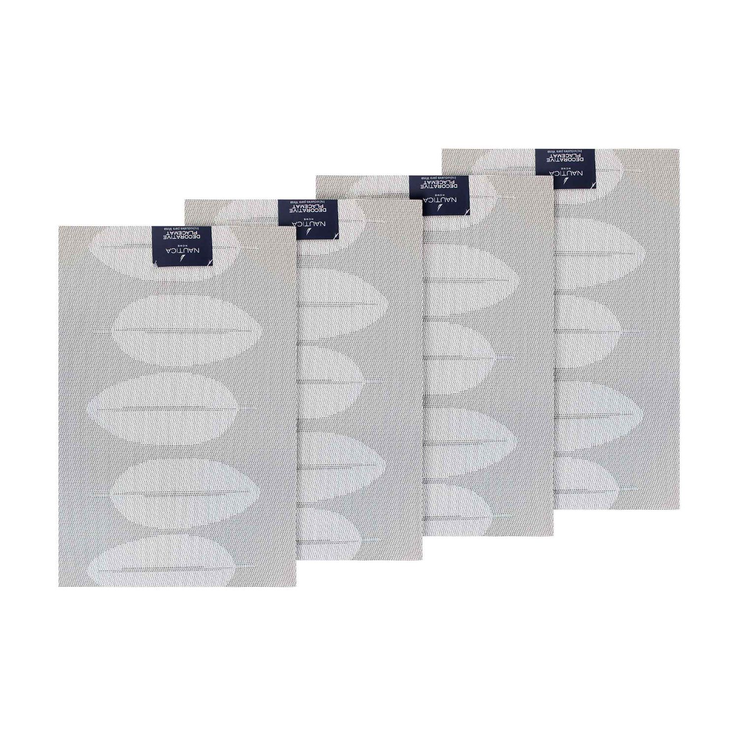 Pack 4 Individuales Nautica Home 45x30cm Reversible Hojas Blanco image number 4.0