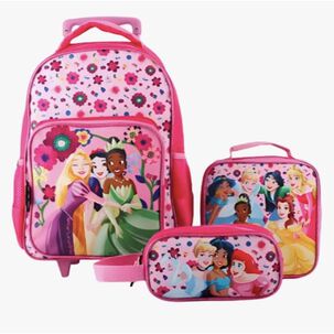 Set 3 Piezas Mochila Lonchera Estuche Princesas