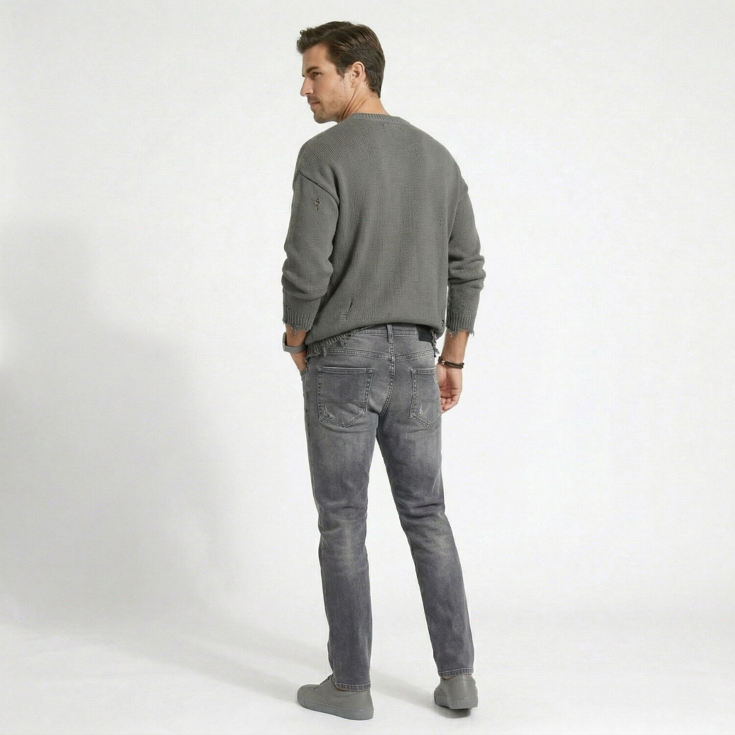 Pantalon Jeans Termico Regular Hombre image number 2.0