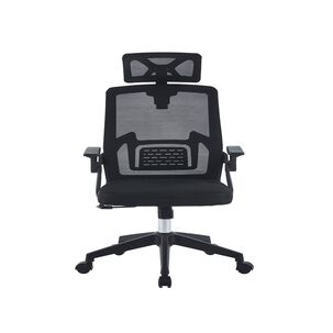 Silla De Oficina Ejecutiva Manchester Ergonomica Color Negro Bm-809 Arthome