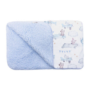 Frazada De Sherpa Blanco Aviones Ni&ntilde;o