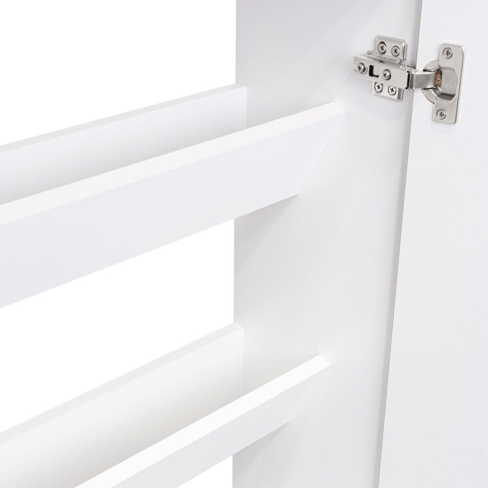Mueble Zapatero Organizador 80,6x63,2x22,1 Cm Blanco Y Café Claro image number 7.0