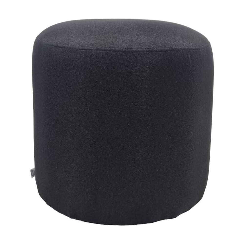Pouf Redondo Lino Negro image number 0.0