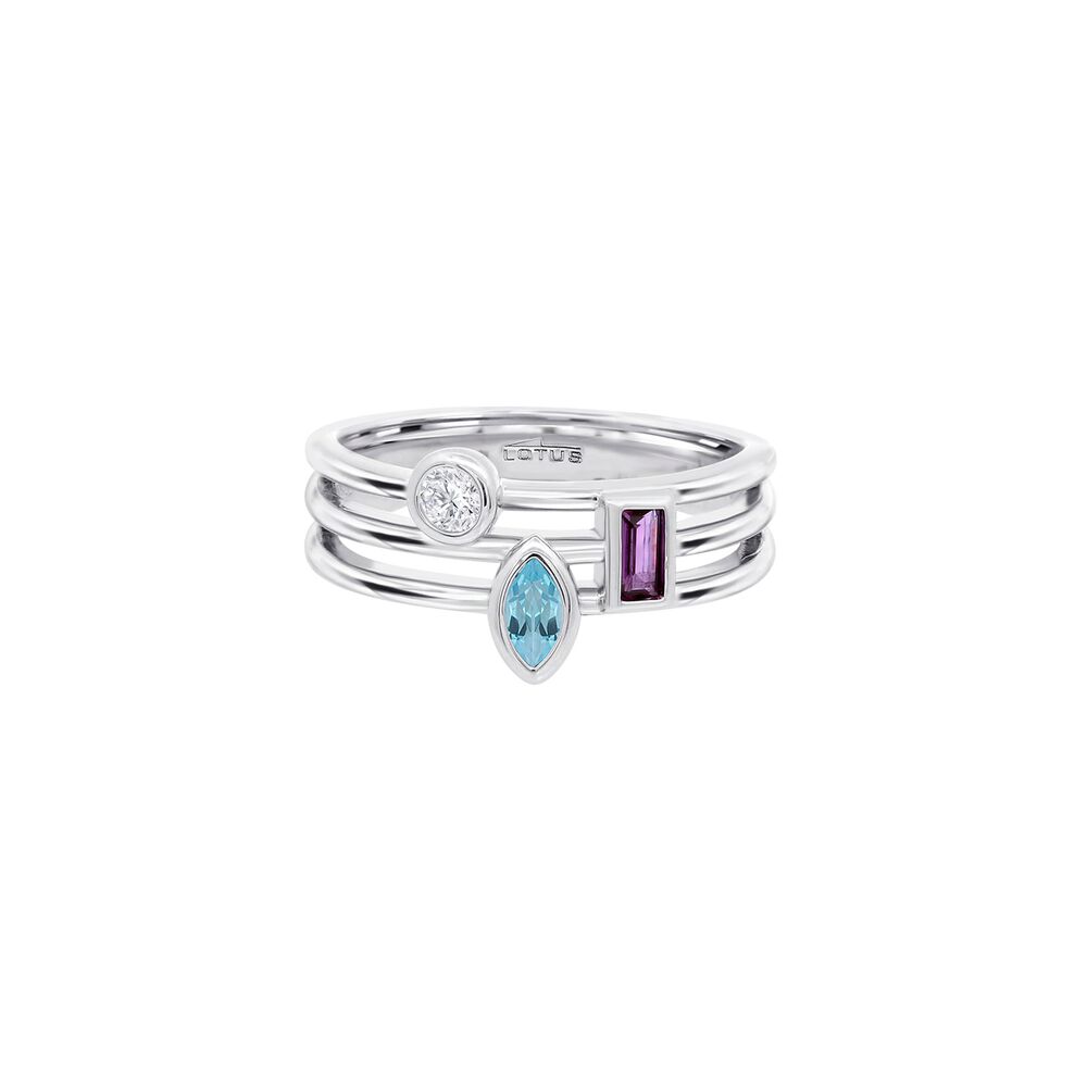 Anillo Lp3882-3/112 Lotus Silver Mujer Leros image number 2.0