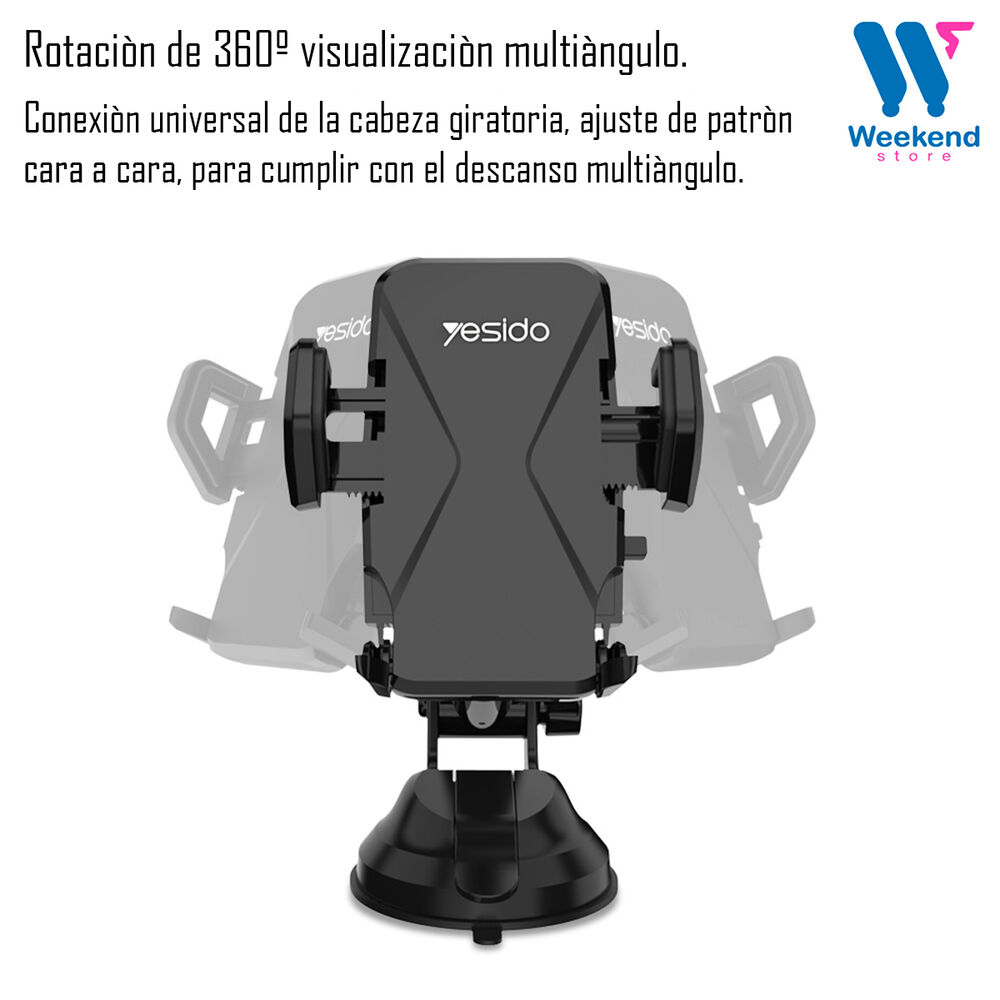 Soporte Holder De Auto Porta Celular Con Ventosa Yesido C40 image number 6.0