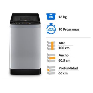 Lavadora Mademsa Mdwmt16s / 16 Kilos