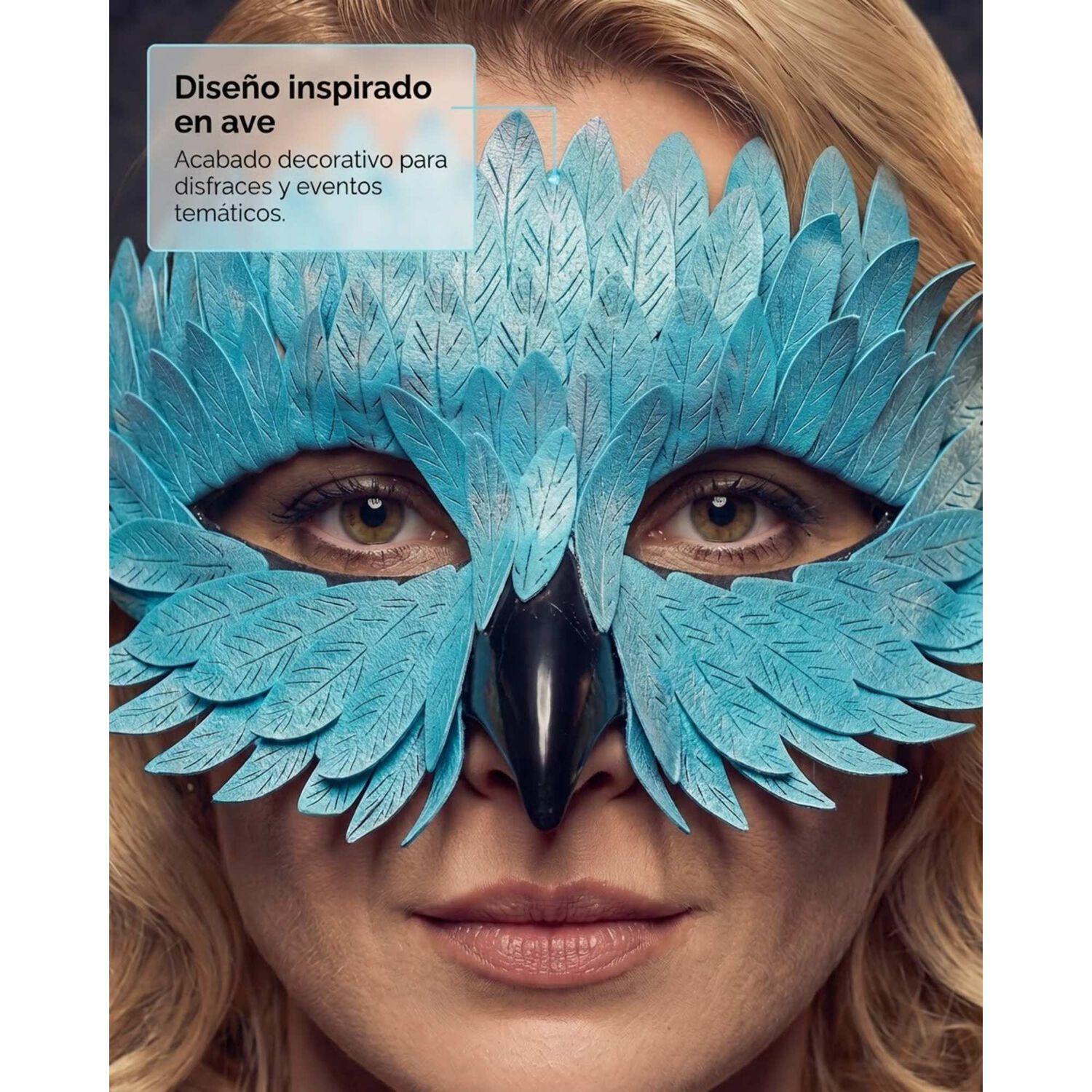 M&aacute;scara Pajaro Ave Plumas Carnaval Veneciano Para Disfraz image number 24.0