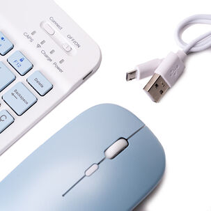 Kit Teclado Y Mouse Celeste Chinitown