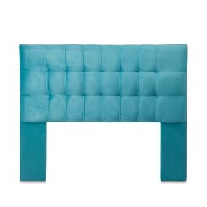 Respaldo Alicante Con Patas Felpa 2 Plazas Turquesa