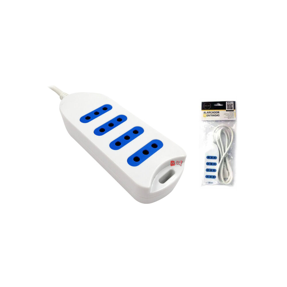 Alargador Eléctrico 3mts Certificado Blanco - Ps image number 1.0