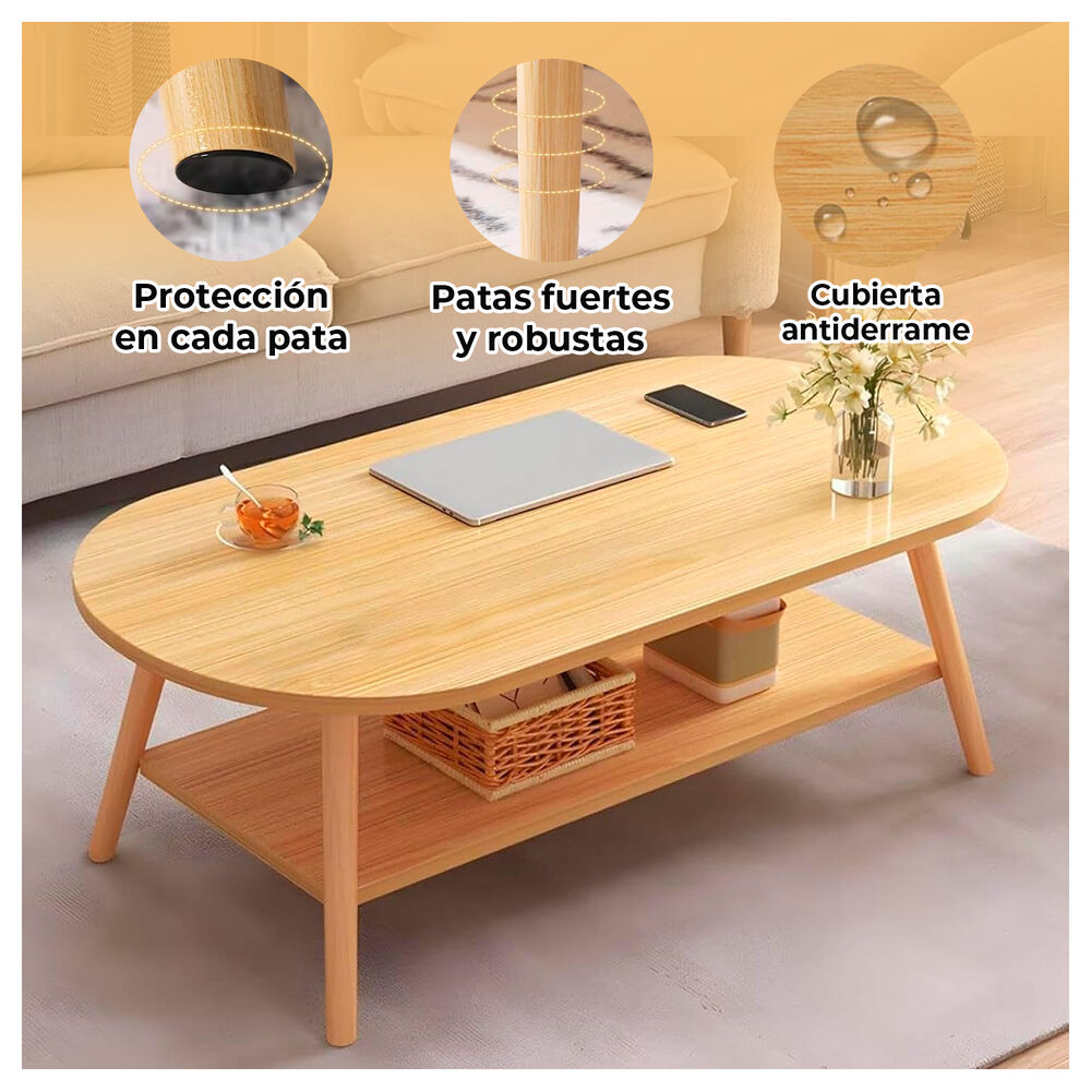Mesa Para Sala Estilo Escandinavo Decorativa Y Pr&aacute;ctica image number 1.0