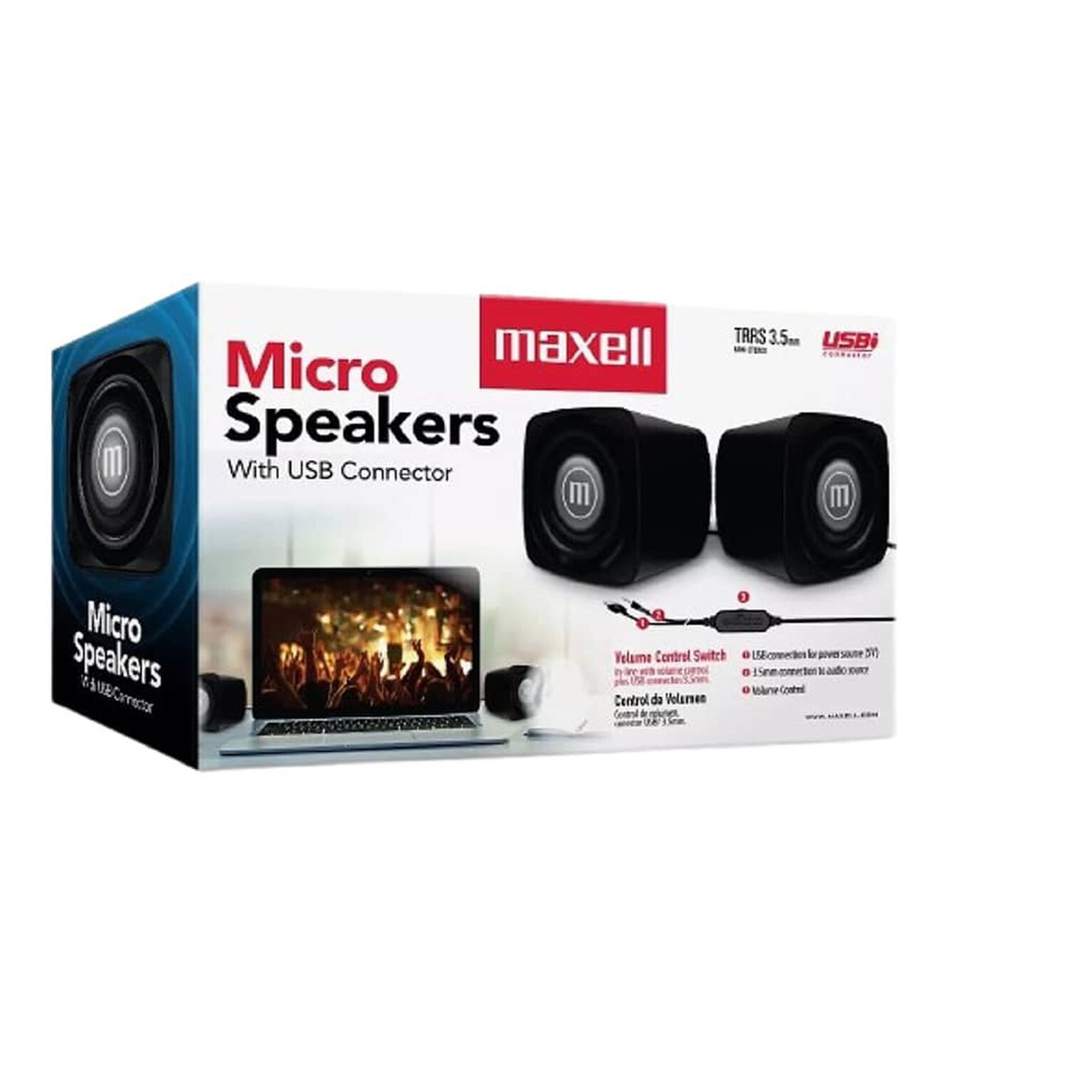 Parlantes Maxell Ss-120 3.5mm Para Escritorio image number 1.0