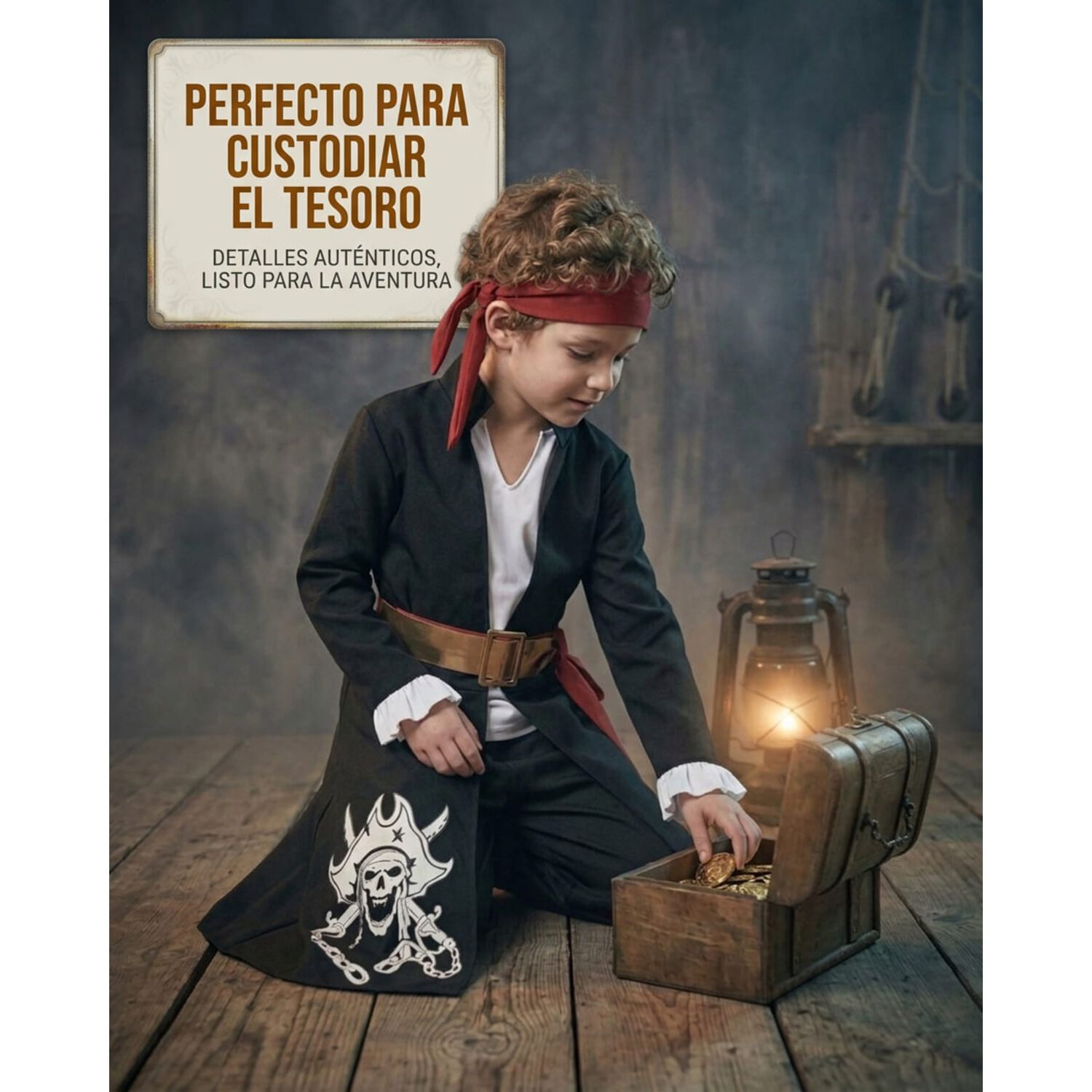 Disfraz Cosplay Pirata Corsario Piratas Infantiles Todos Ni&ntilde;o image number 35.0