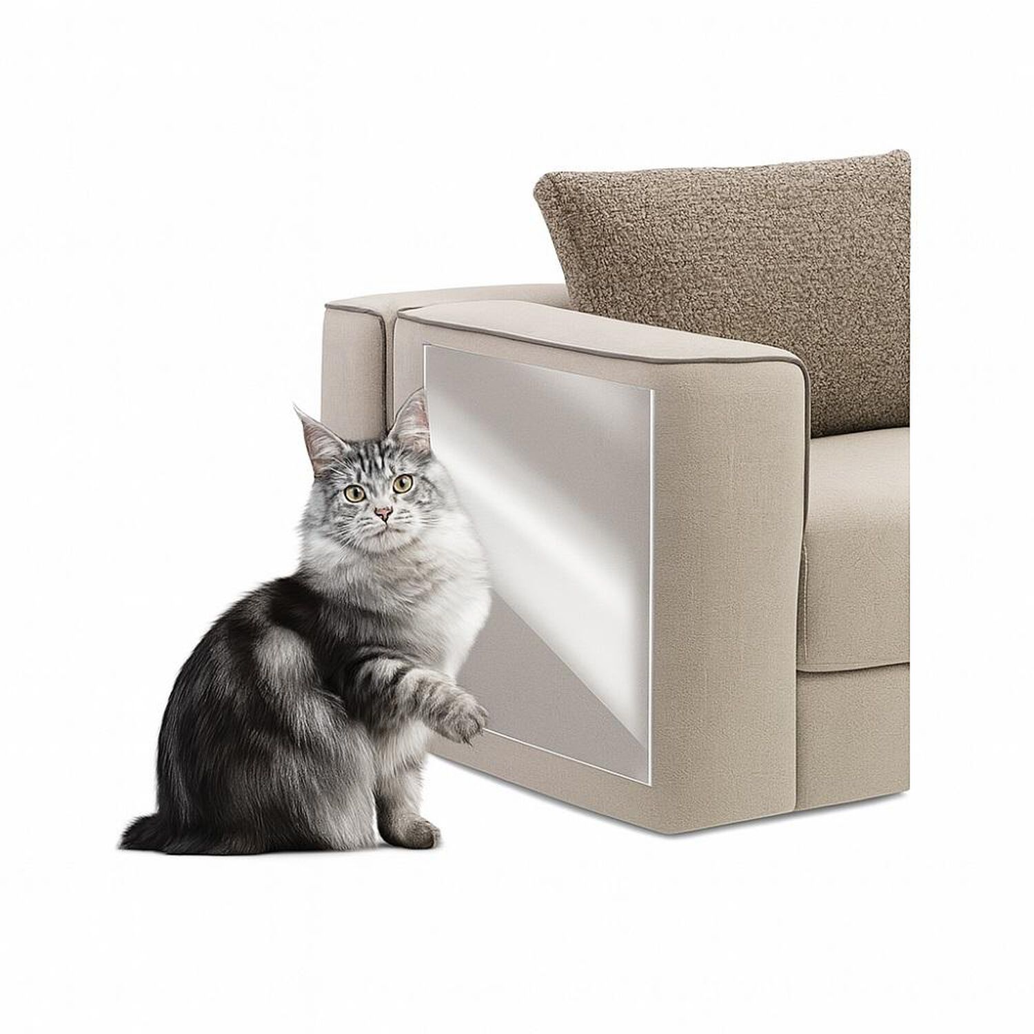 Pegatina Protectora Antiara&ntilde;azos Para Sof&aacute;,protector De Gato image number 0.0