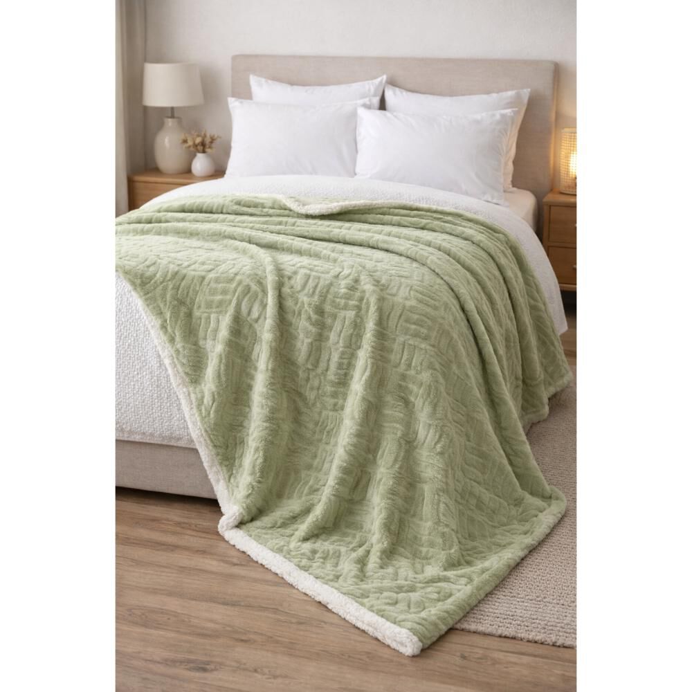 Frazada Belle Noite Emb Flann / 2 Plazas image number 0.0