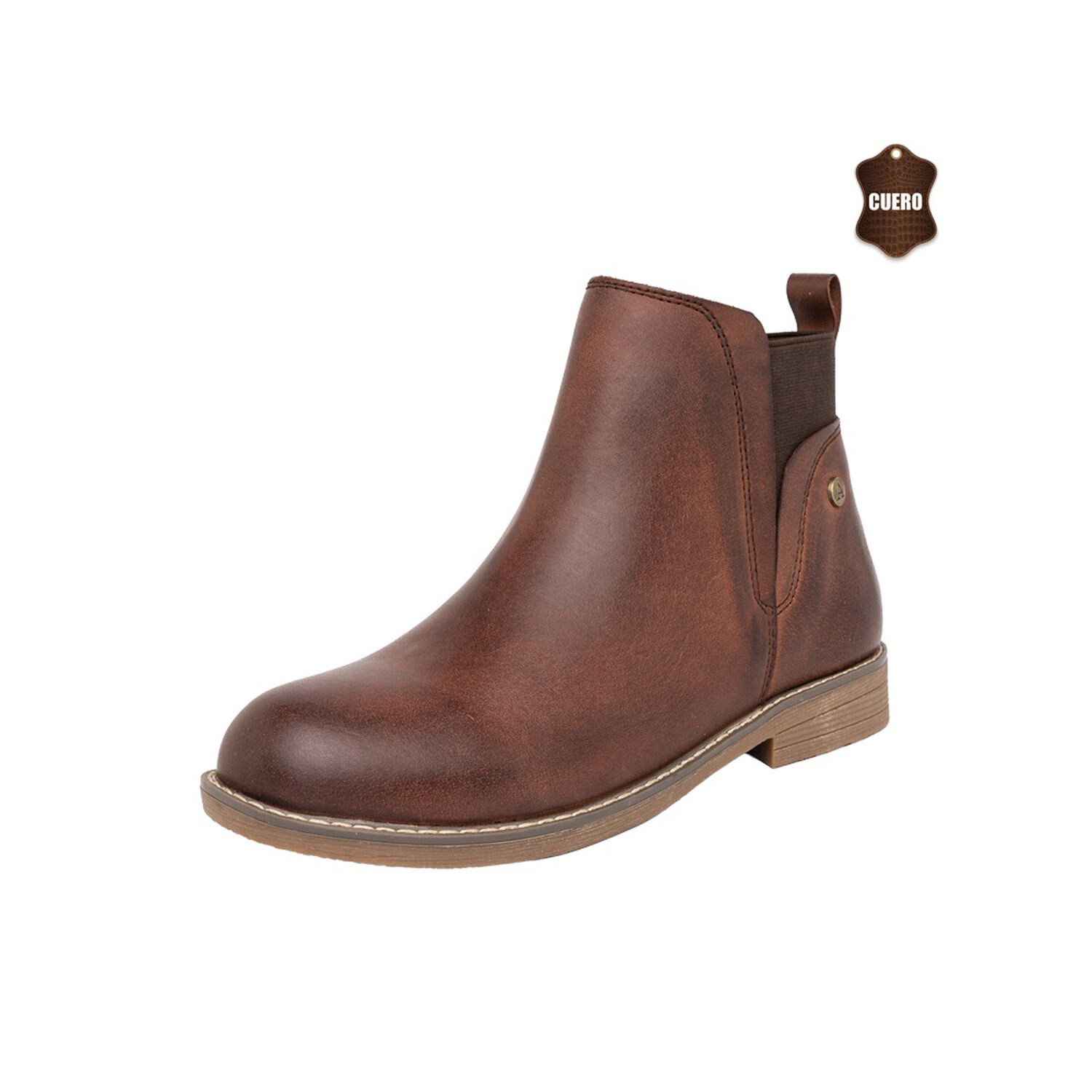 Botin De Cuero Doret Caf&eacute; Alquimia image number 0.0