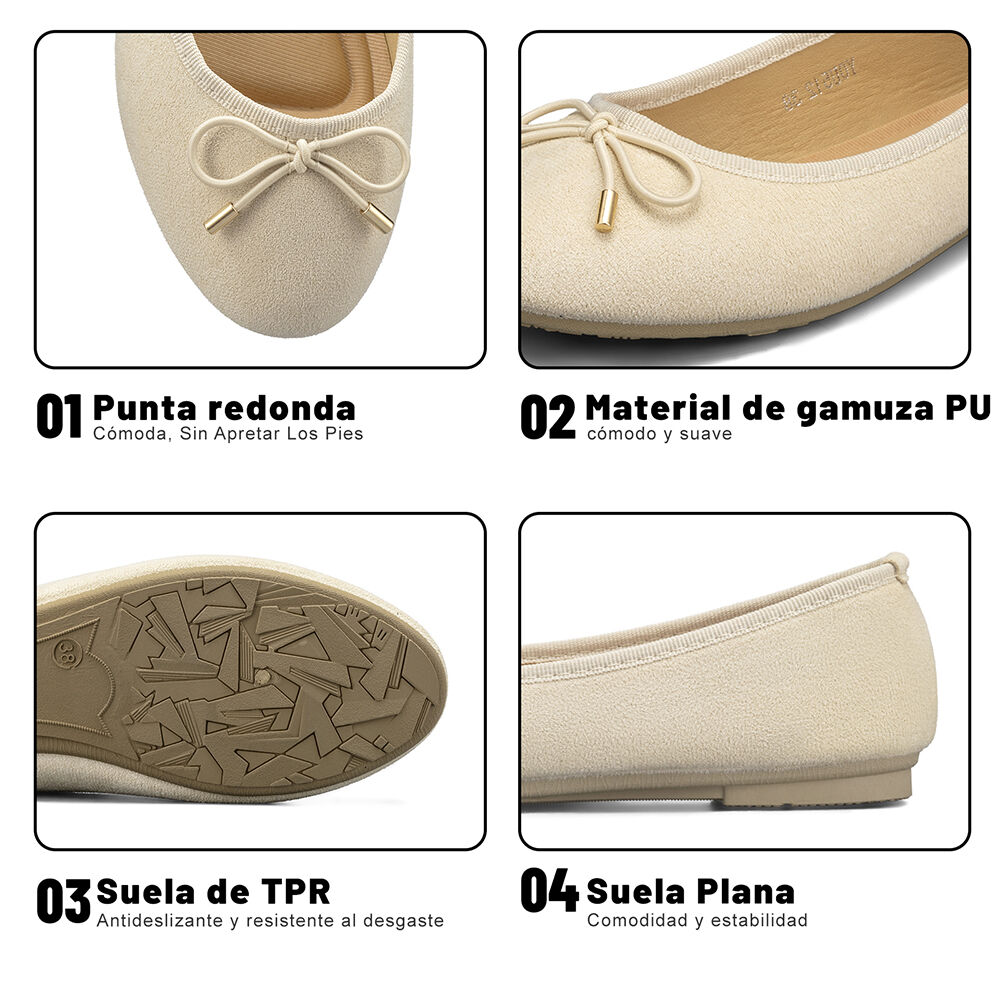 Ballerina Simil Gamuza Causal Mujer Weide You512 image number 9.0