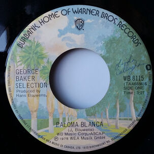 George Baker Selection - Paloma Blanca | 7" Single Vinilo Usado