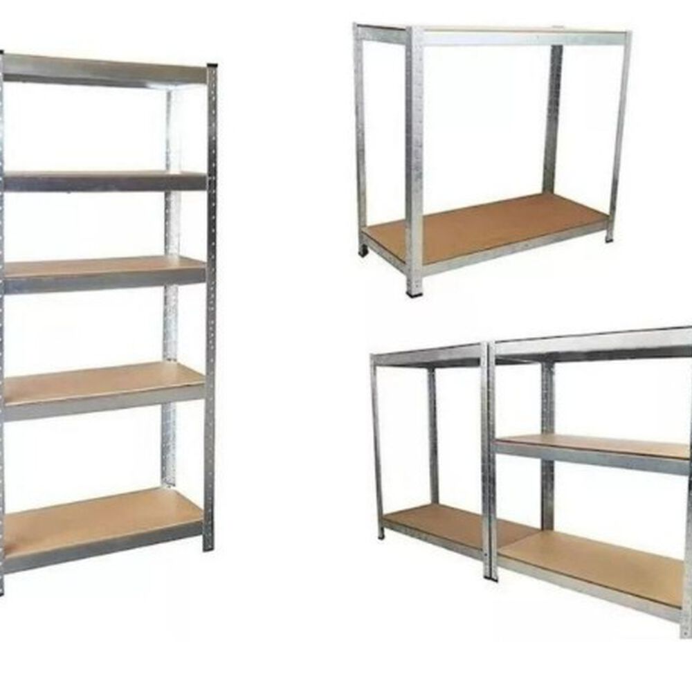 Estante Metálico Armable 180x90x40 Armado Facil Sin Pernos image number 6.0