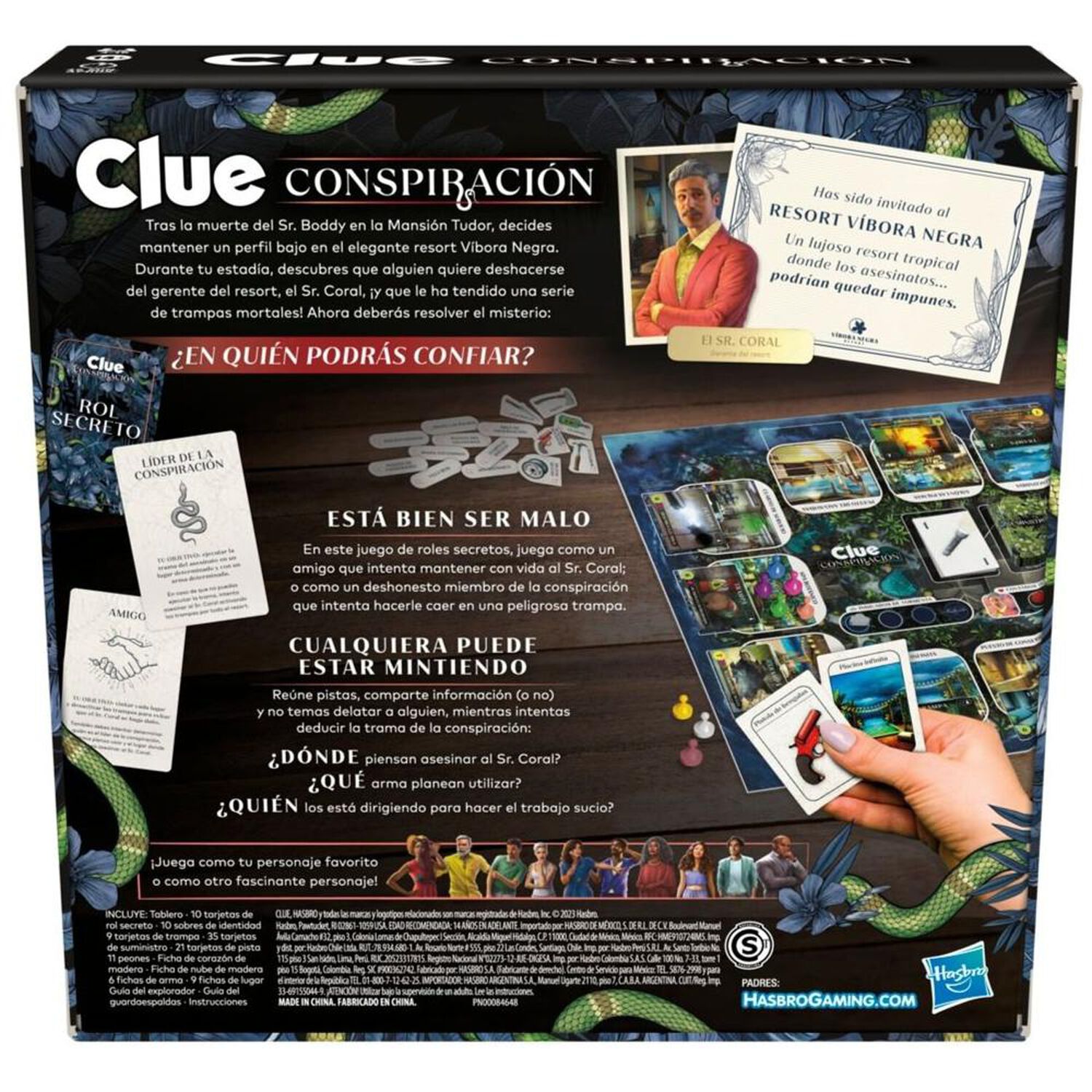 Juego De Mesa Clue Conspiraci&oacute;n Hasbro Gaming image number 8.0