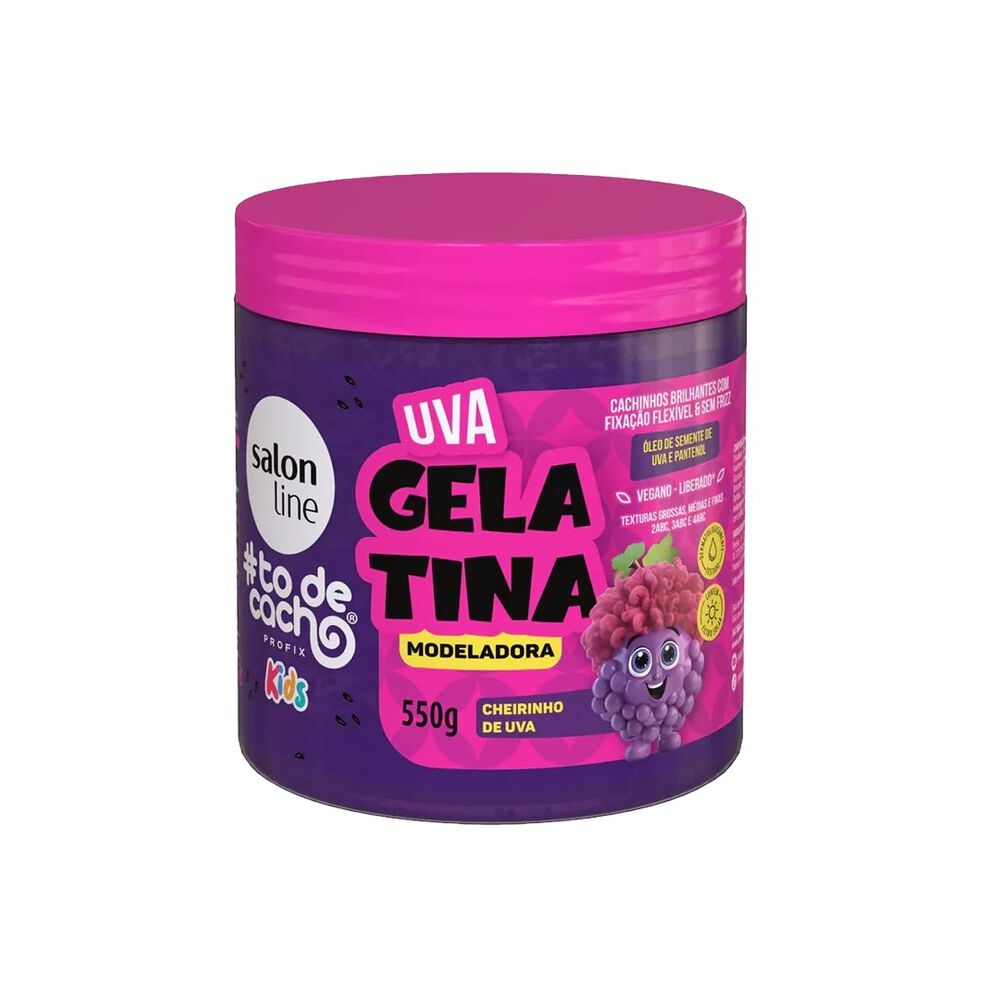 Todecacho Gelatina Modeladora Kids De Uva 550gr Salon Line image number 0.0