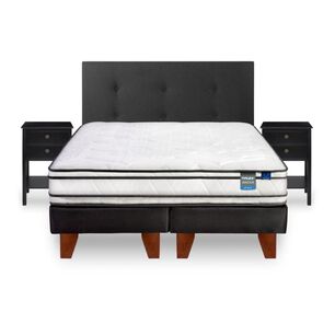 Cama Europea Flex Innova / 2 Plazas / Base Dividida + Set De Maderas