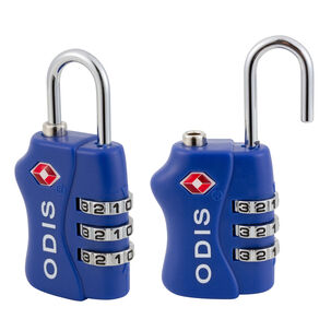 Pack 2 Candados Odis Tsa Maleta Viaje Combinación - Azul
