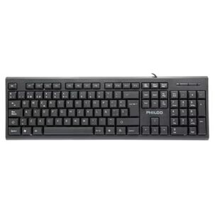 Kit Teclado 104 Teclas Y Mouse 1200dpi 3 Botones Negro Philco