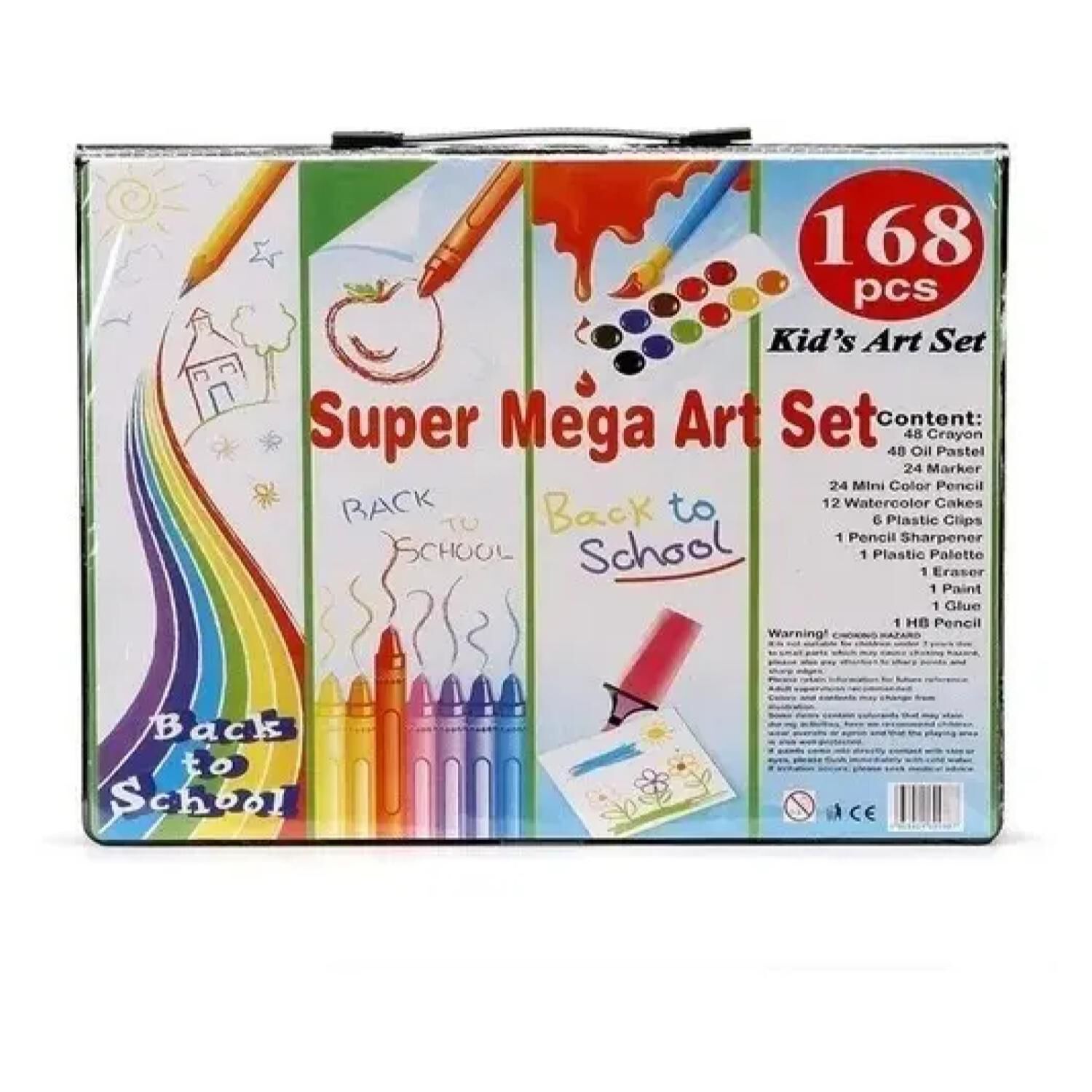 Set 168 Lapices Para Colorear Con Maleta Azul Infantil image number 2.0