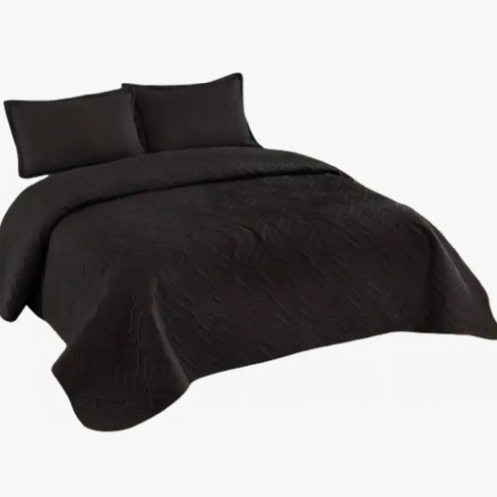 Cubrecama Quilt De Verano 2 Plazas Negro image number 1.0